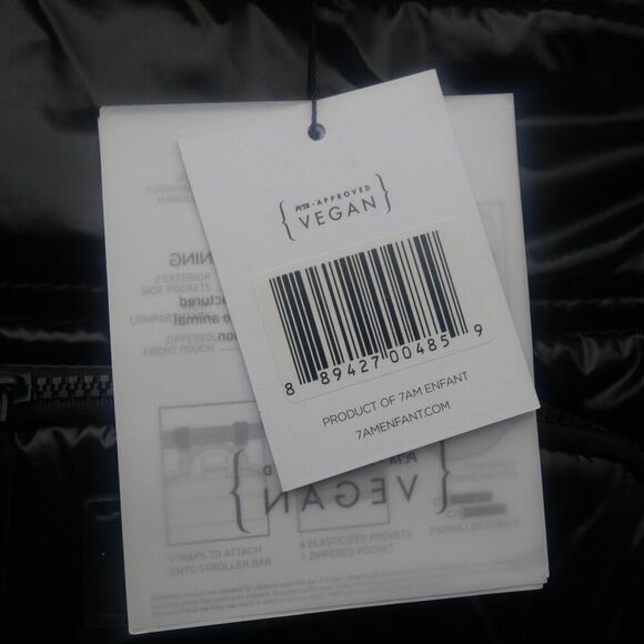 NEW 7AM Voyage Diaper Bag Polar Black Backpack Unisex Boy Girl Baby - Picture 3 of 10